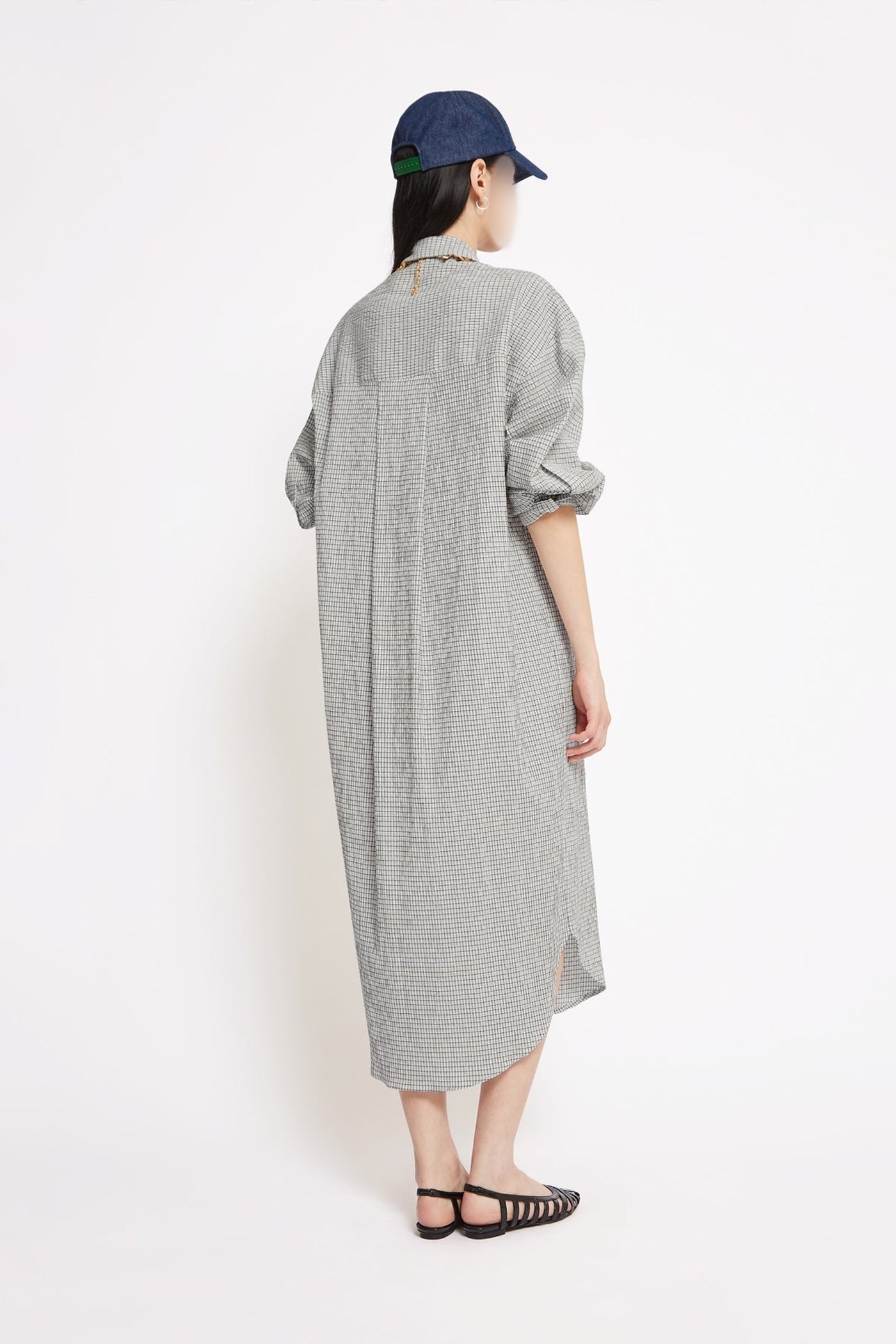 Robe longue Scoop en coton - Blanc