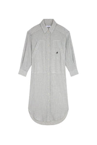 Robe longue Scoop en coton - Blanc