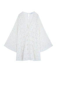 Robe courte Sergio en coton - Blanc