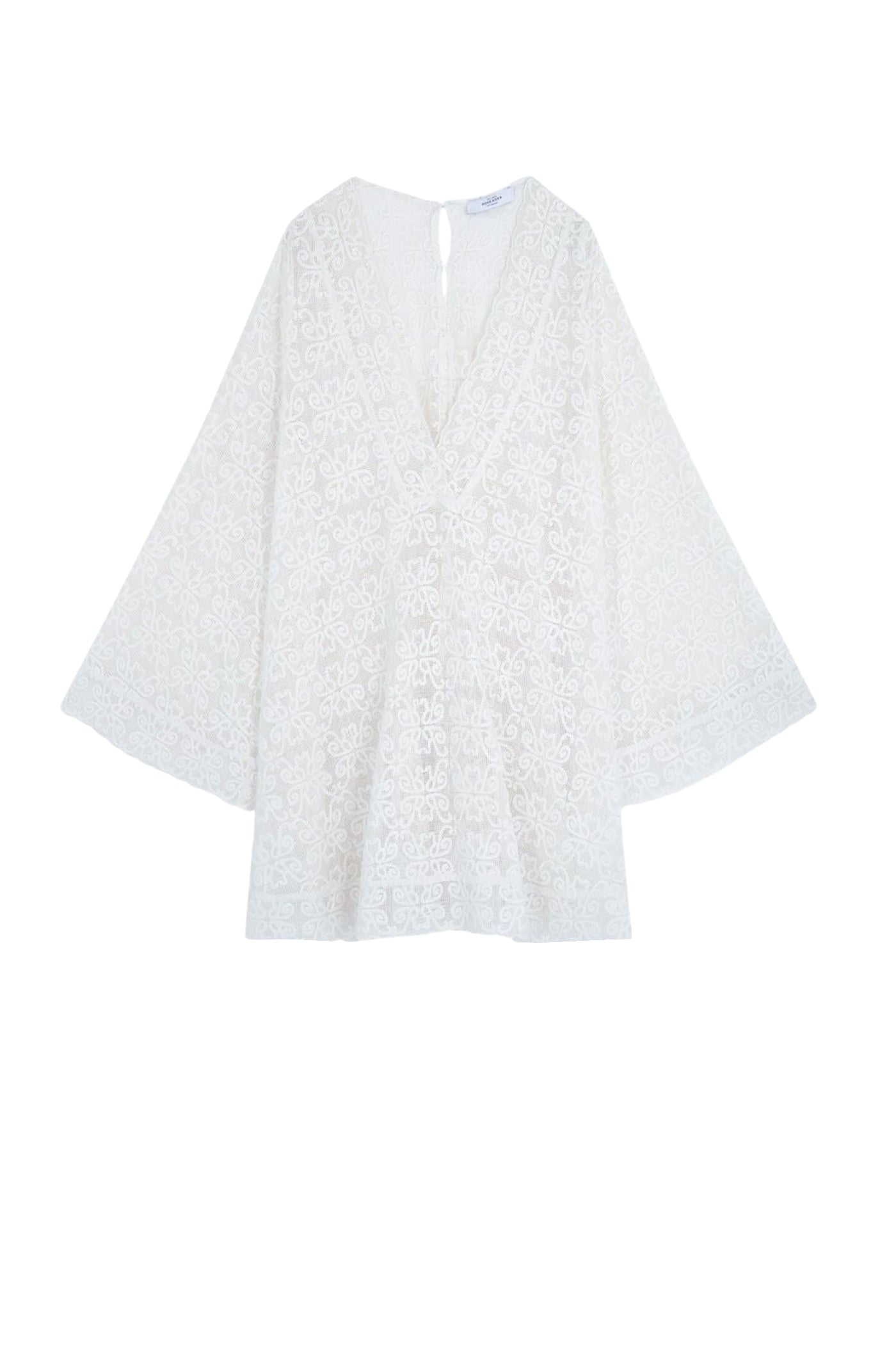 Robe courte Sergio en coton - Blanc