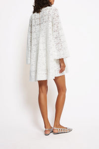 Robe courte Sergio en coton - Blanc