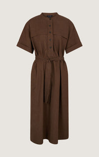 MARRON _ Robe Ulanni en coton - Marron