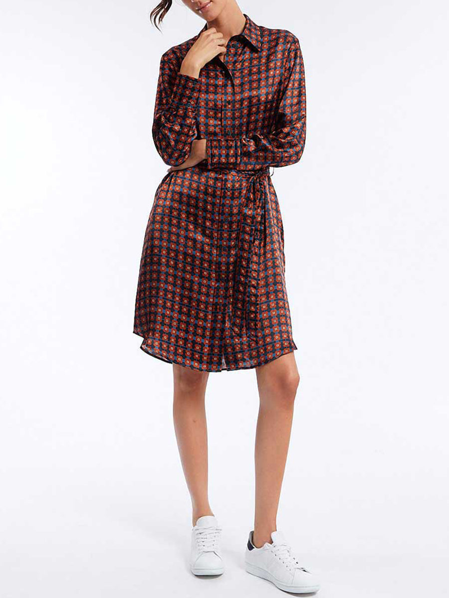1qty RELIQUAT 120€ 20%  / Robe chemise Amour en soie - Citines