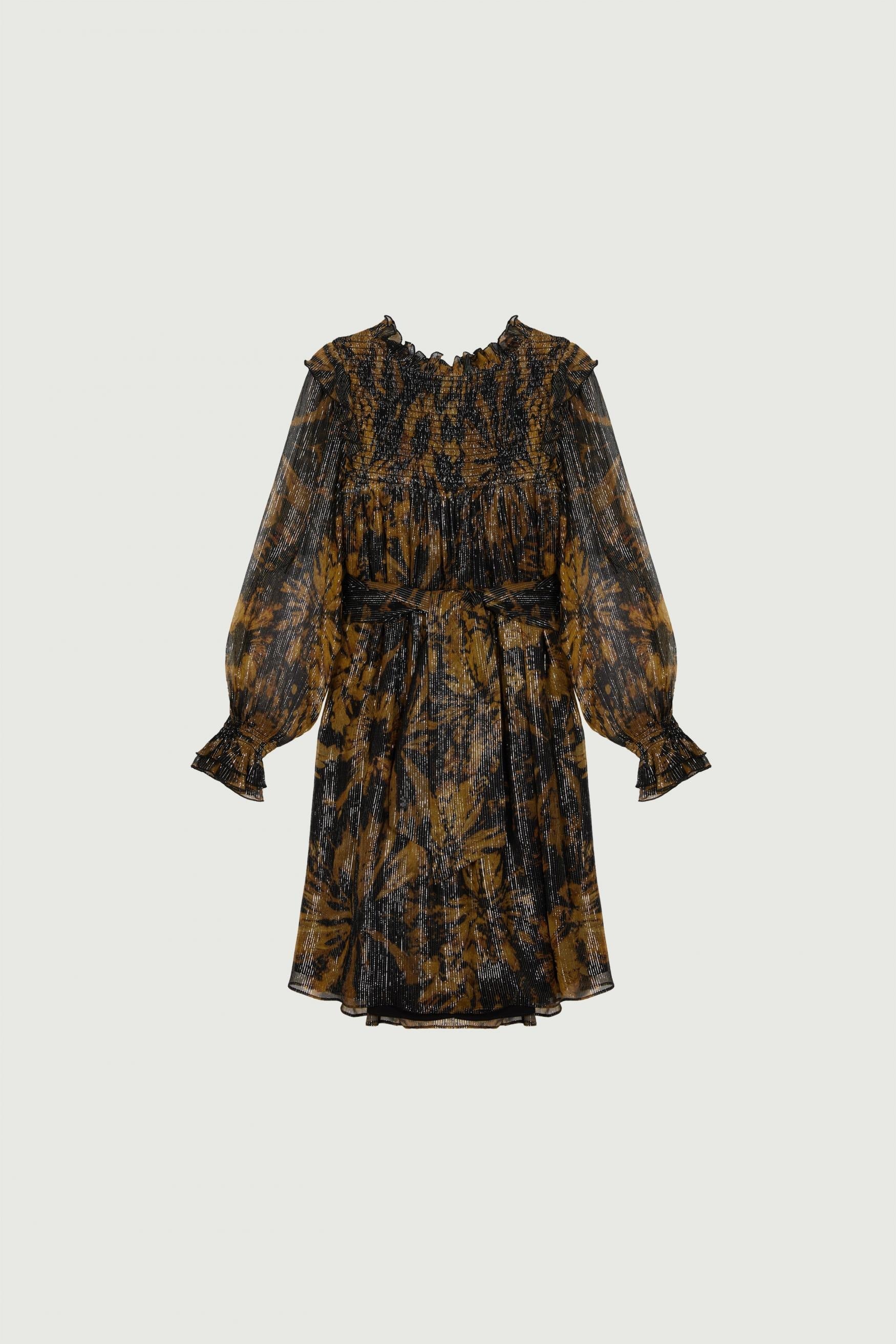 BRONZE/NOIR _ Robe Narcisse - Bronze & noir