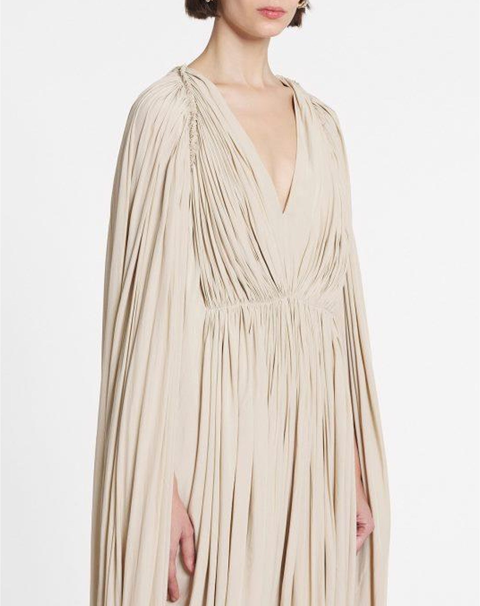 Robe longue drapée - Mangue
