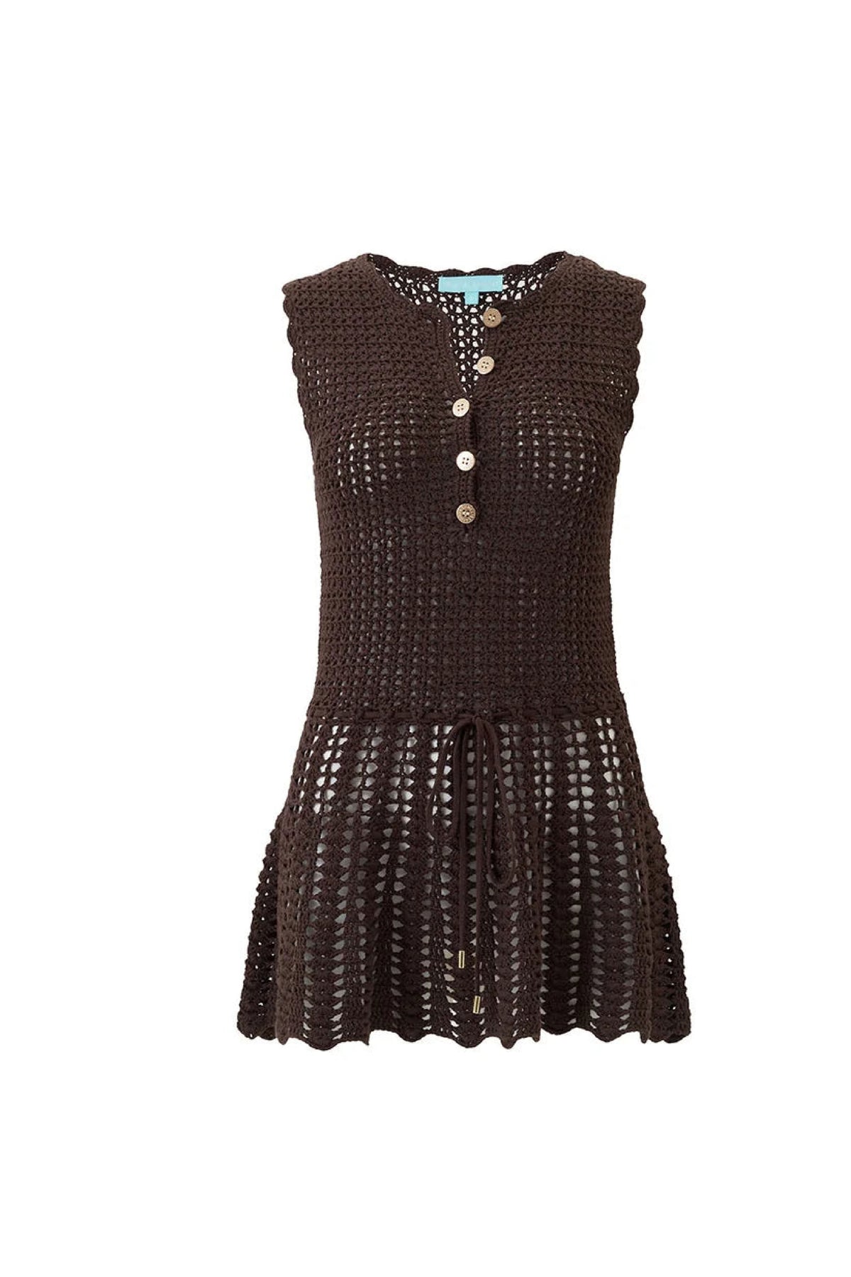 Robe Rosie à boutons - Brown