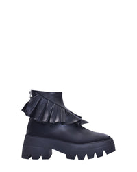 Bottes Rouches 65 en cuir - Black