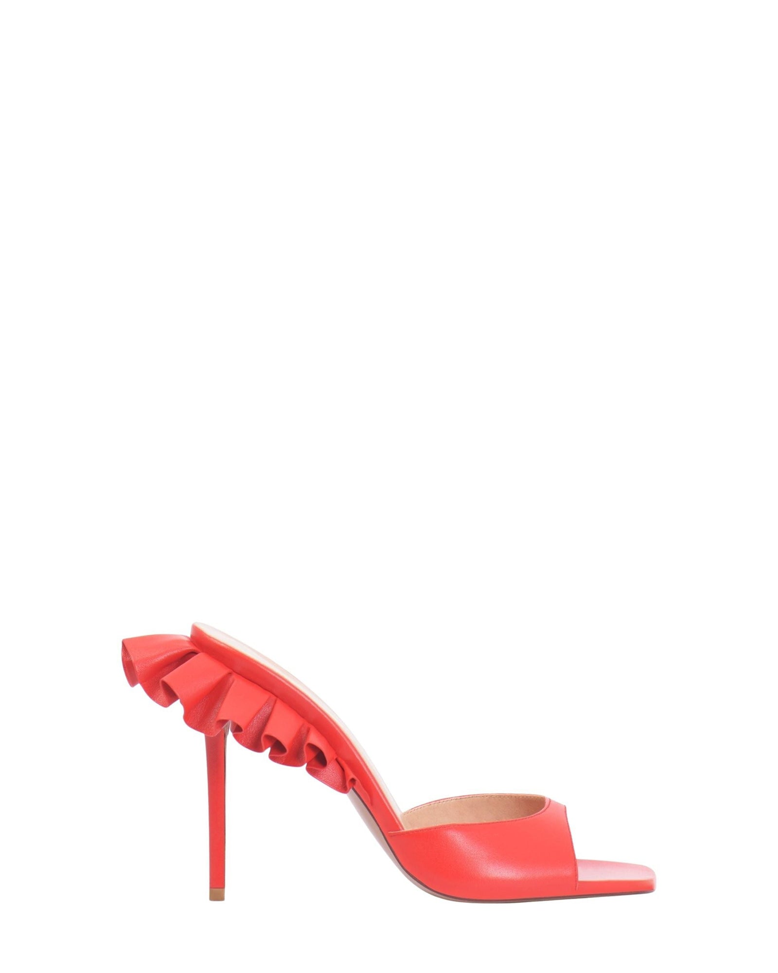 Mules Rouches 105 en cuir - Red