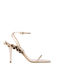 ROUCHES SATIN SANDAL