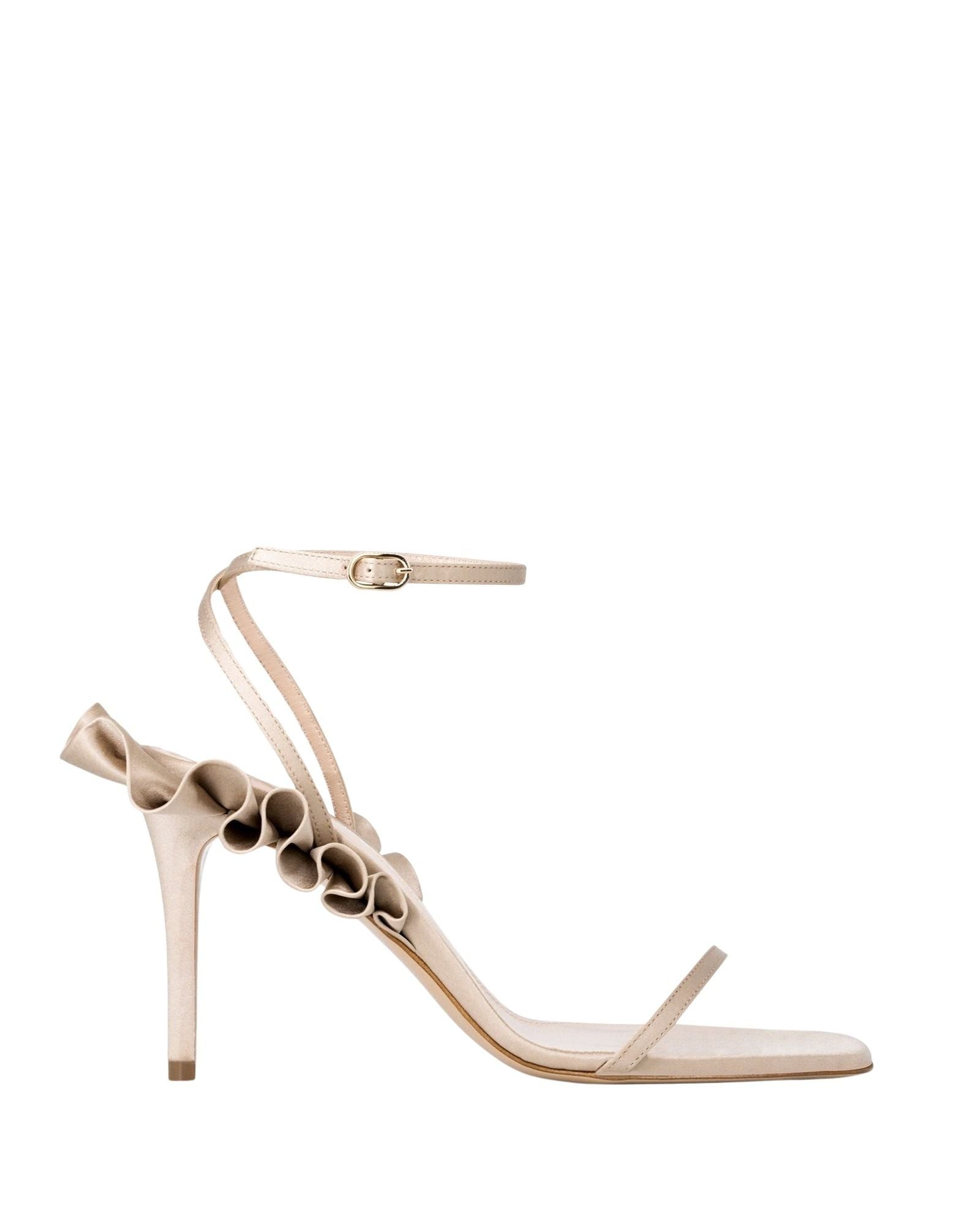 ROUCHES SATIN SANDAL