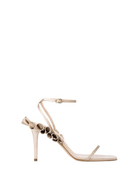 Sandales Rouches 85 en satin - Champagne Satin