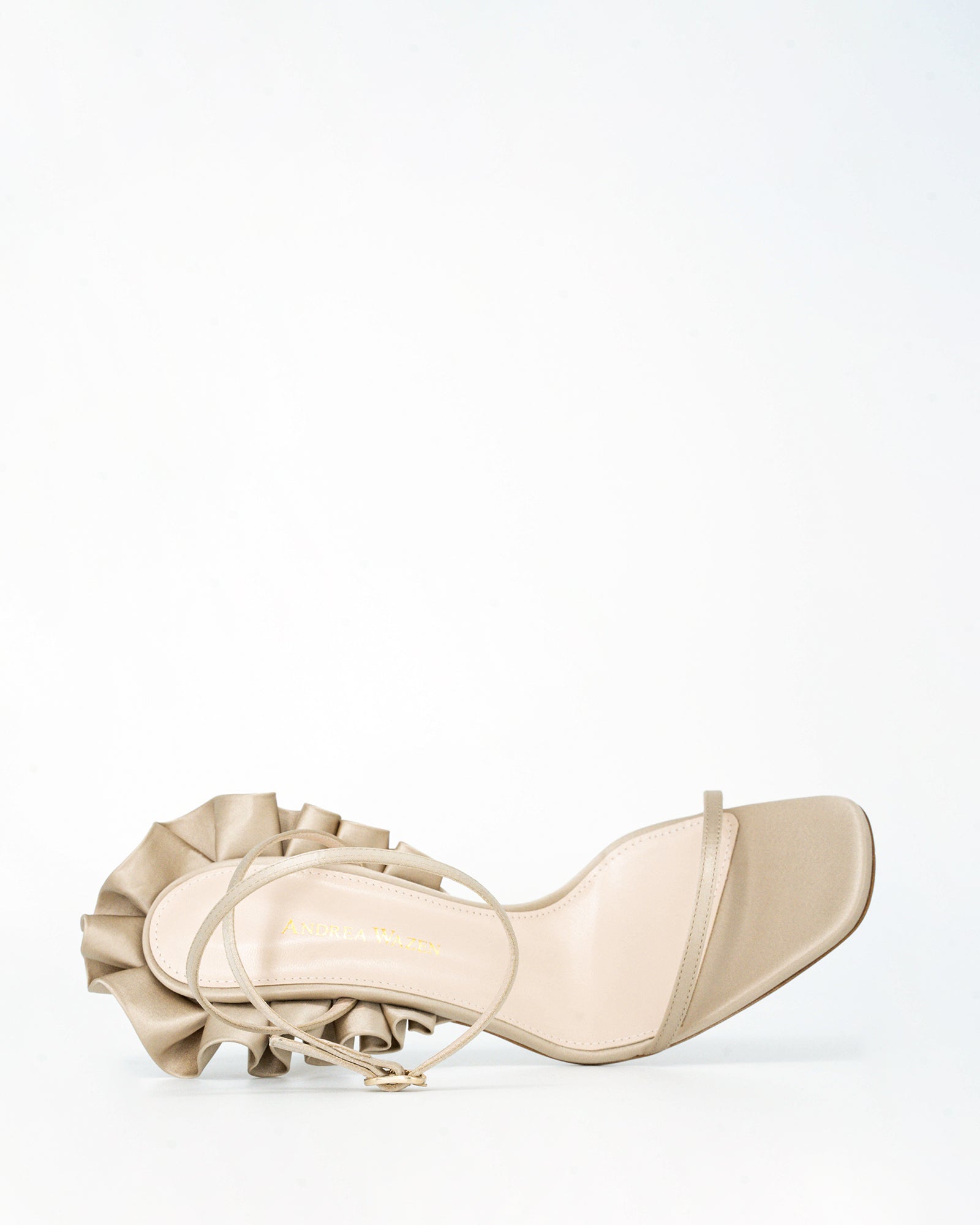 ROUCHES SATIN SANDAL