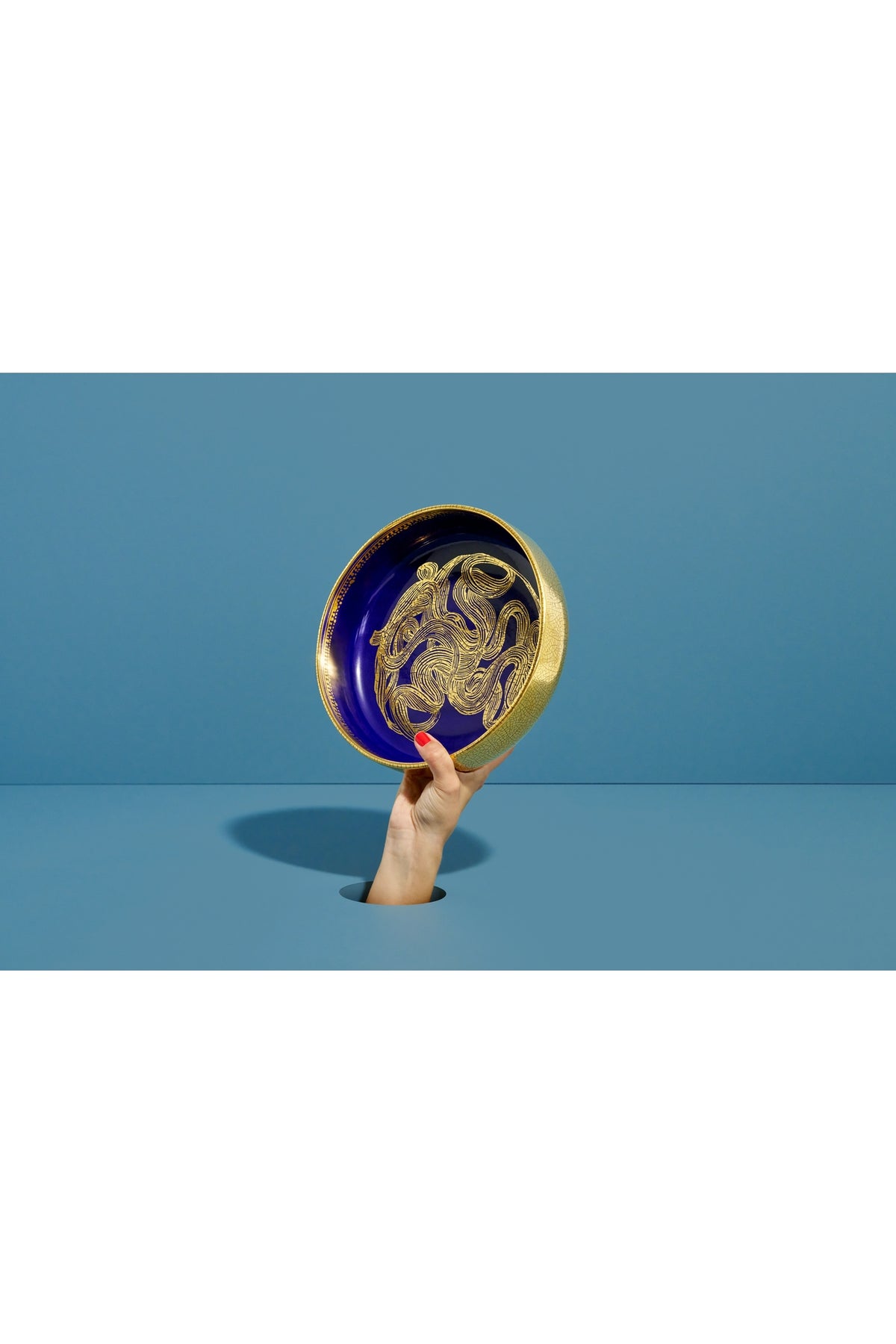 RUAN HOFFMANN BOWL-BLUE-MEDIUM