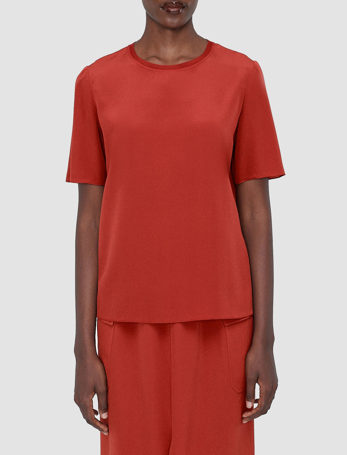 Rubin silk blouse - Spice