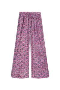 Pantalon Runner coupe droite fluide - Pink
