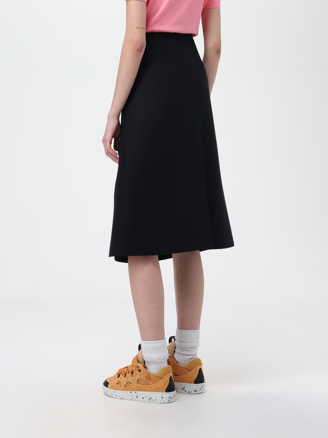 ZZNO STOCK NOIR KNEE TAILORED SKIRT