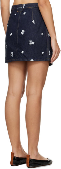 Jupe en denim courte - Bleu Marine