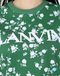 T-shirt regular imprimé en laine - Bouteille