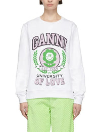 Sweatshirt fleur University of Love - Bright White
