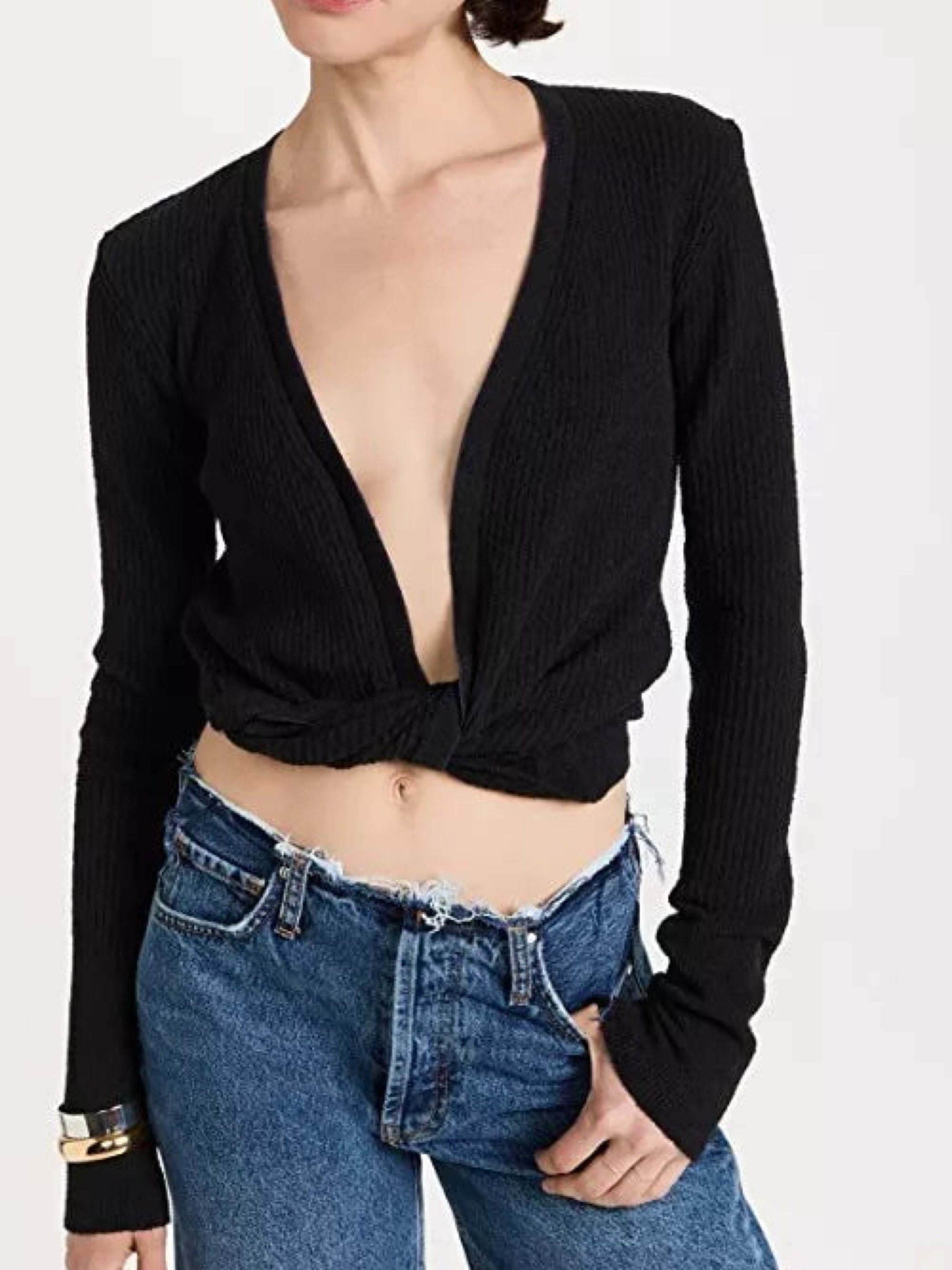 BLACK LE GILET NOUE