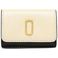 Portefeuille Snapshot en cuir - Noir & Ivoire