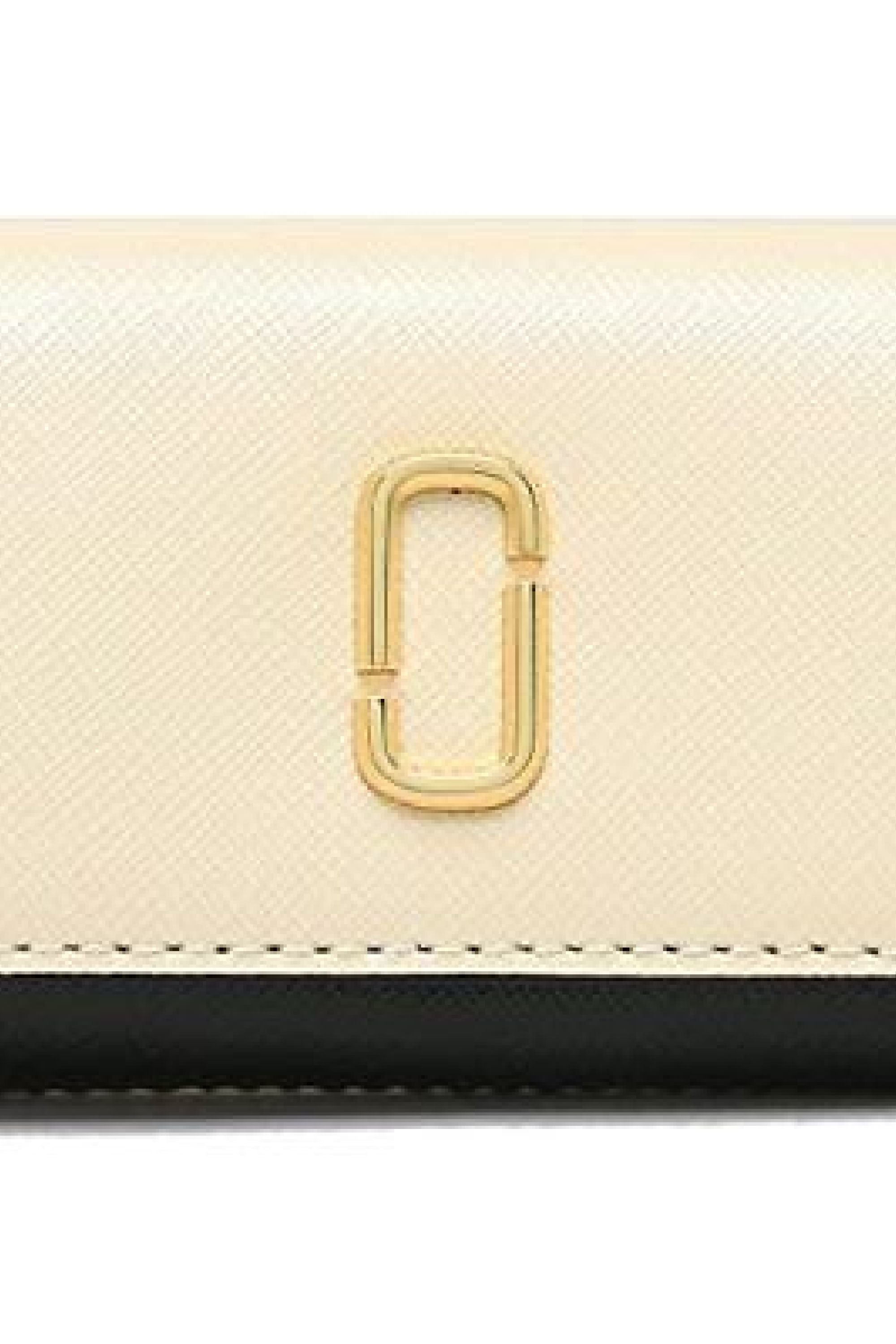 Portefeuille Snapshot en cuir - Noir & Ivoire