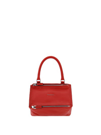Sac Pandora mini modèle en cuir grainé - Vermillon