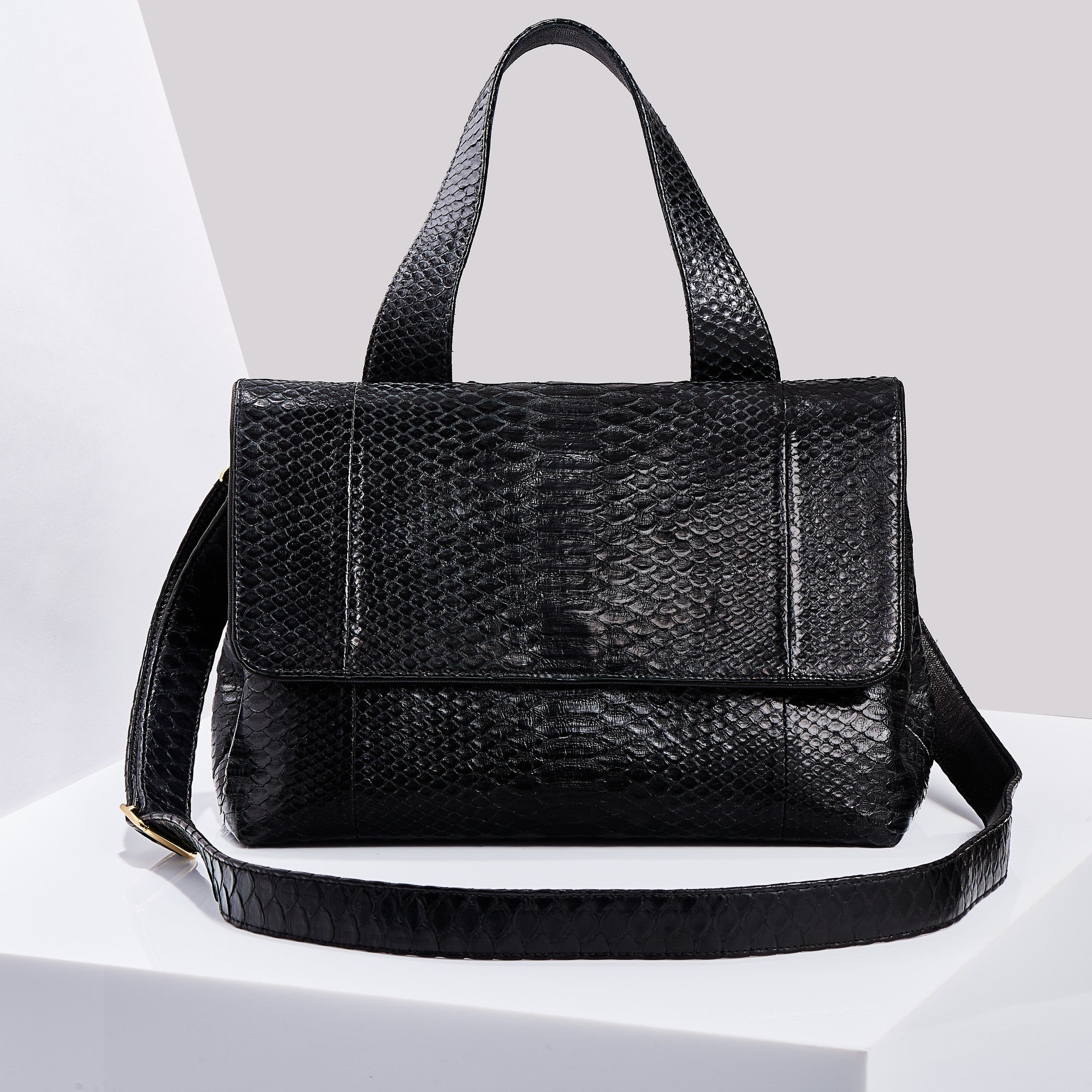 Sac Mimi en python - Noir