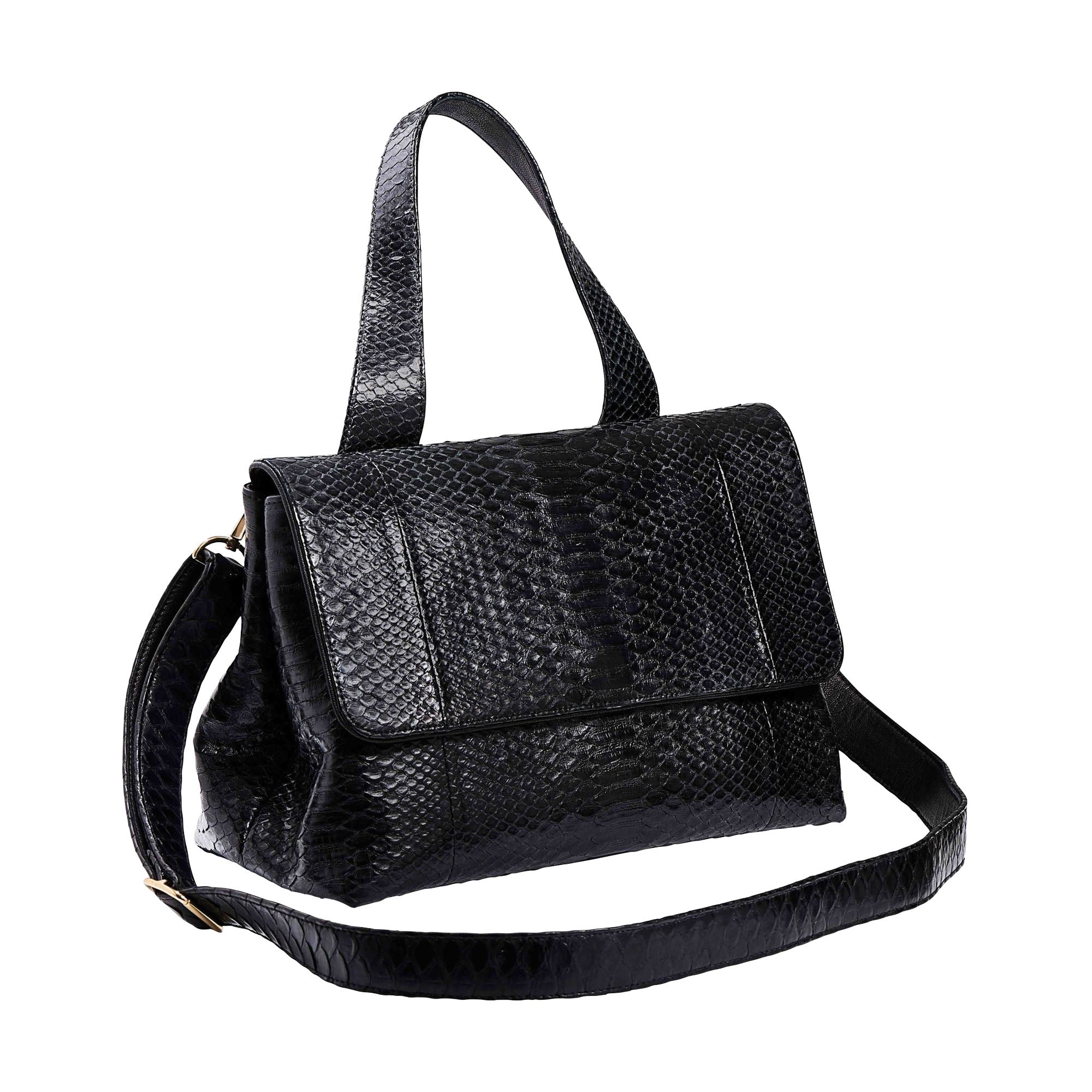 Sac Mimi en python - Noir