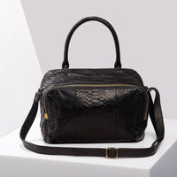 Lalya bag in python - Black