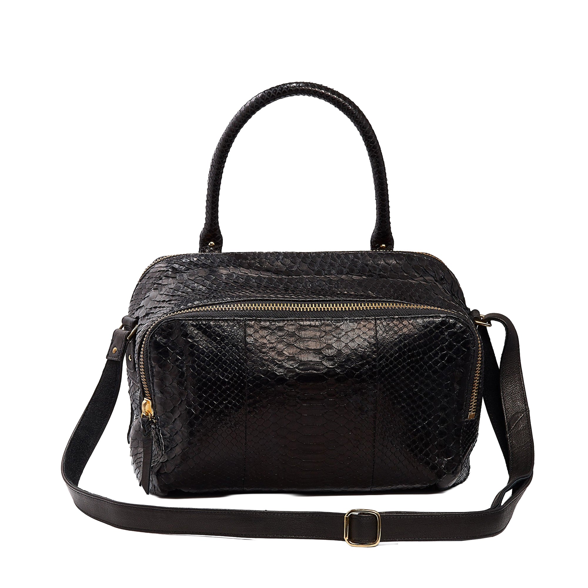 Lalya bag in python - Black