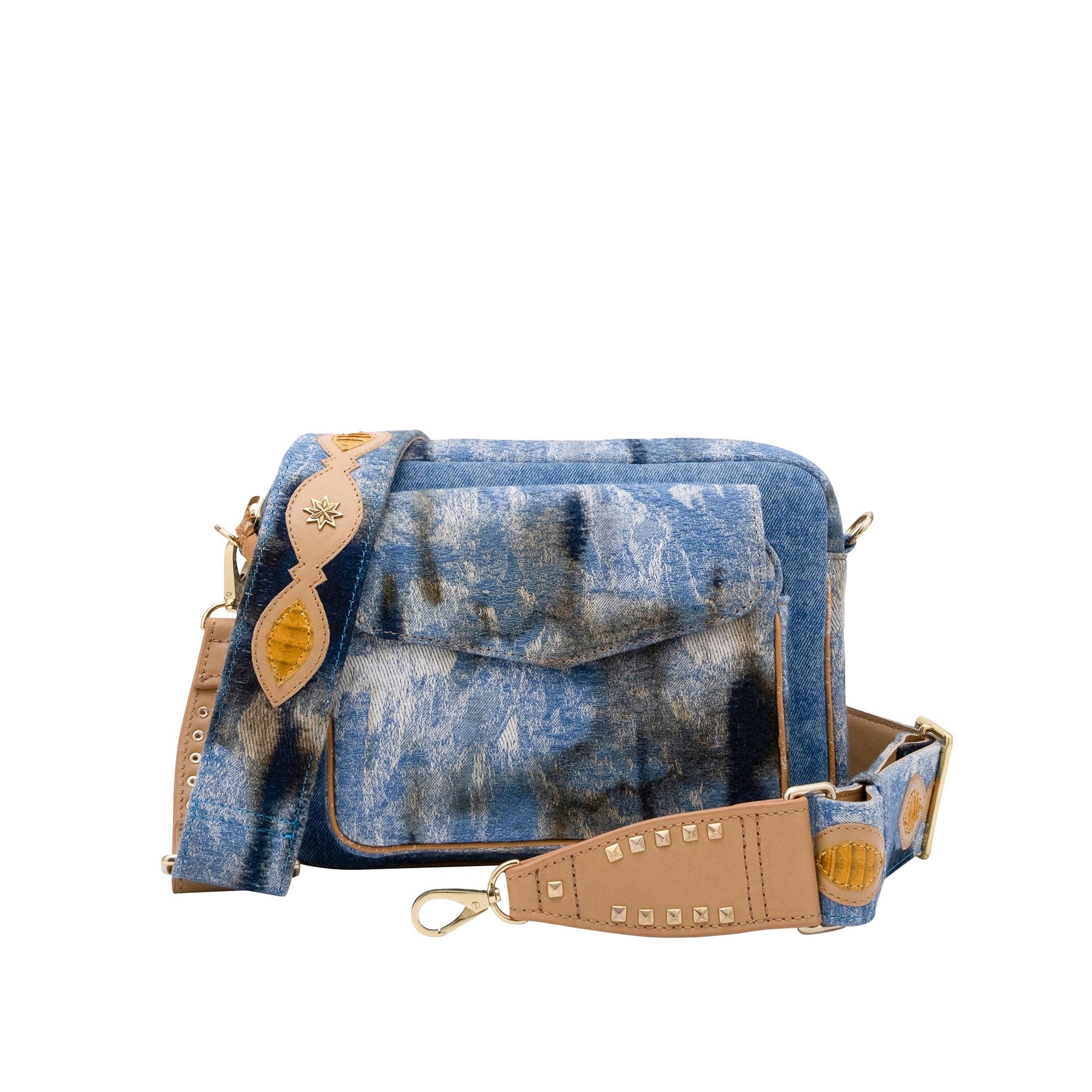 Grand sac Charly en tissu - Denim
