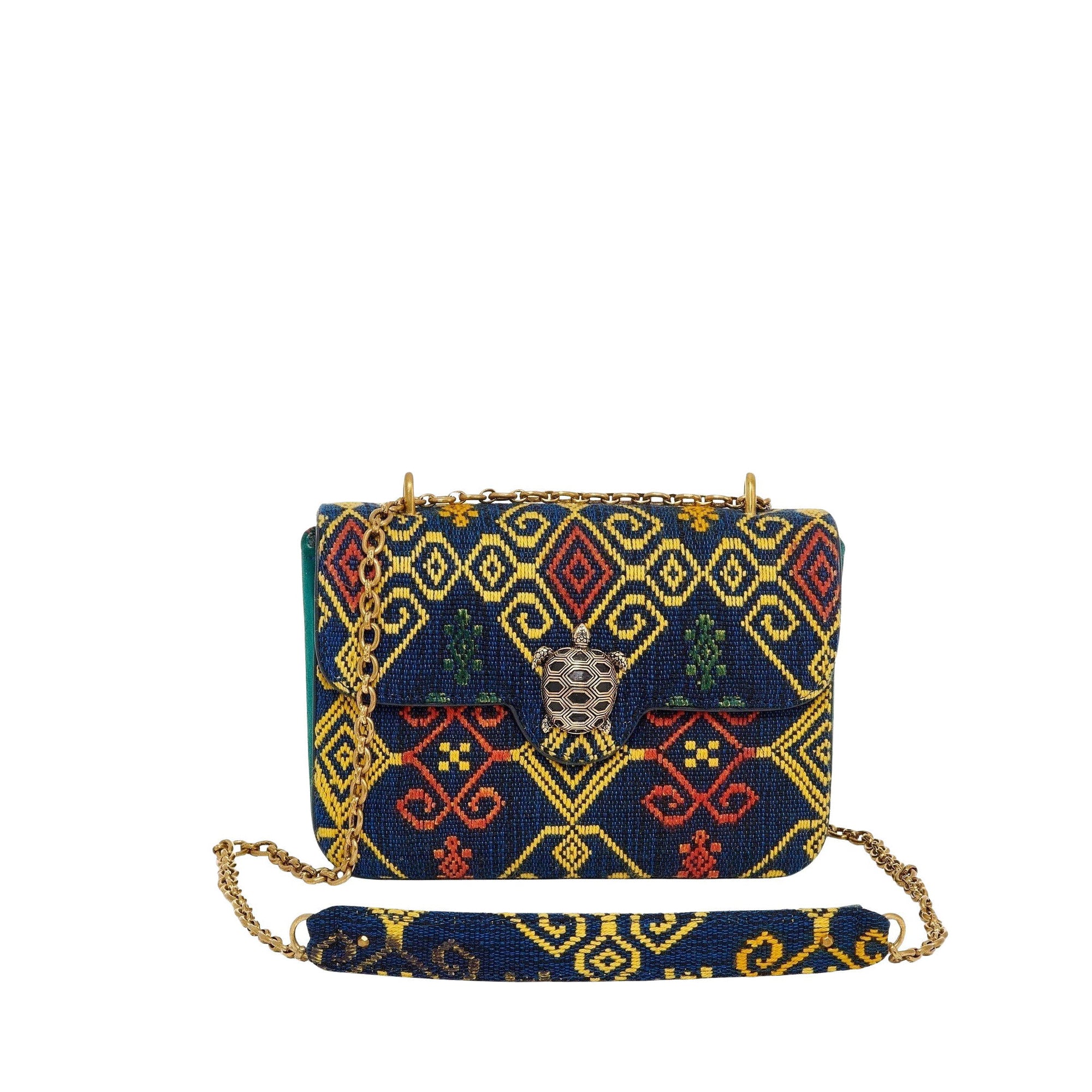 Sac medium Ava en cuir - Bleu