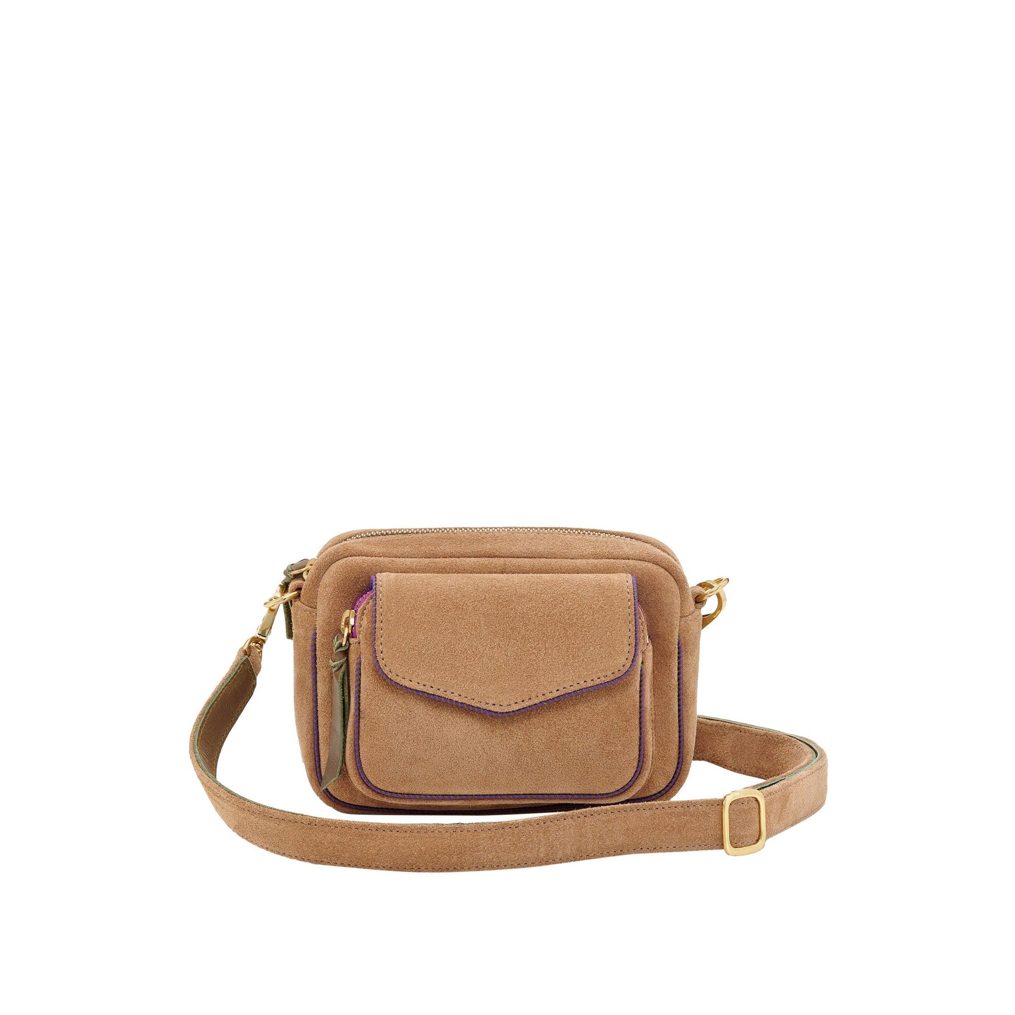 Petit sac Charly en cuir - Grège