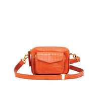 Charly small leather bag - Koi Orange