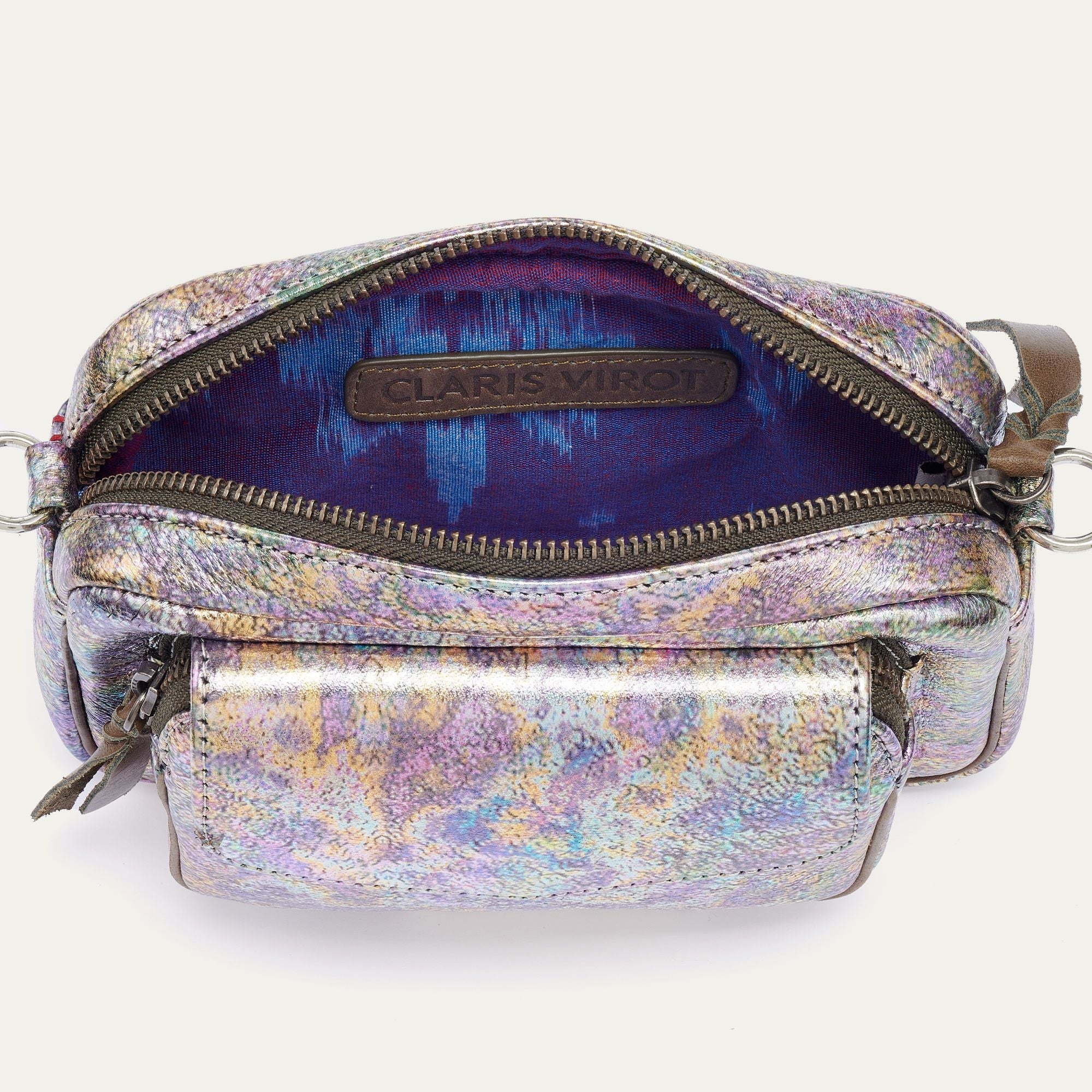 Petit sac Charly en cuir - Métallisé Essence