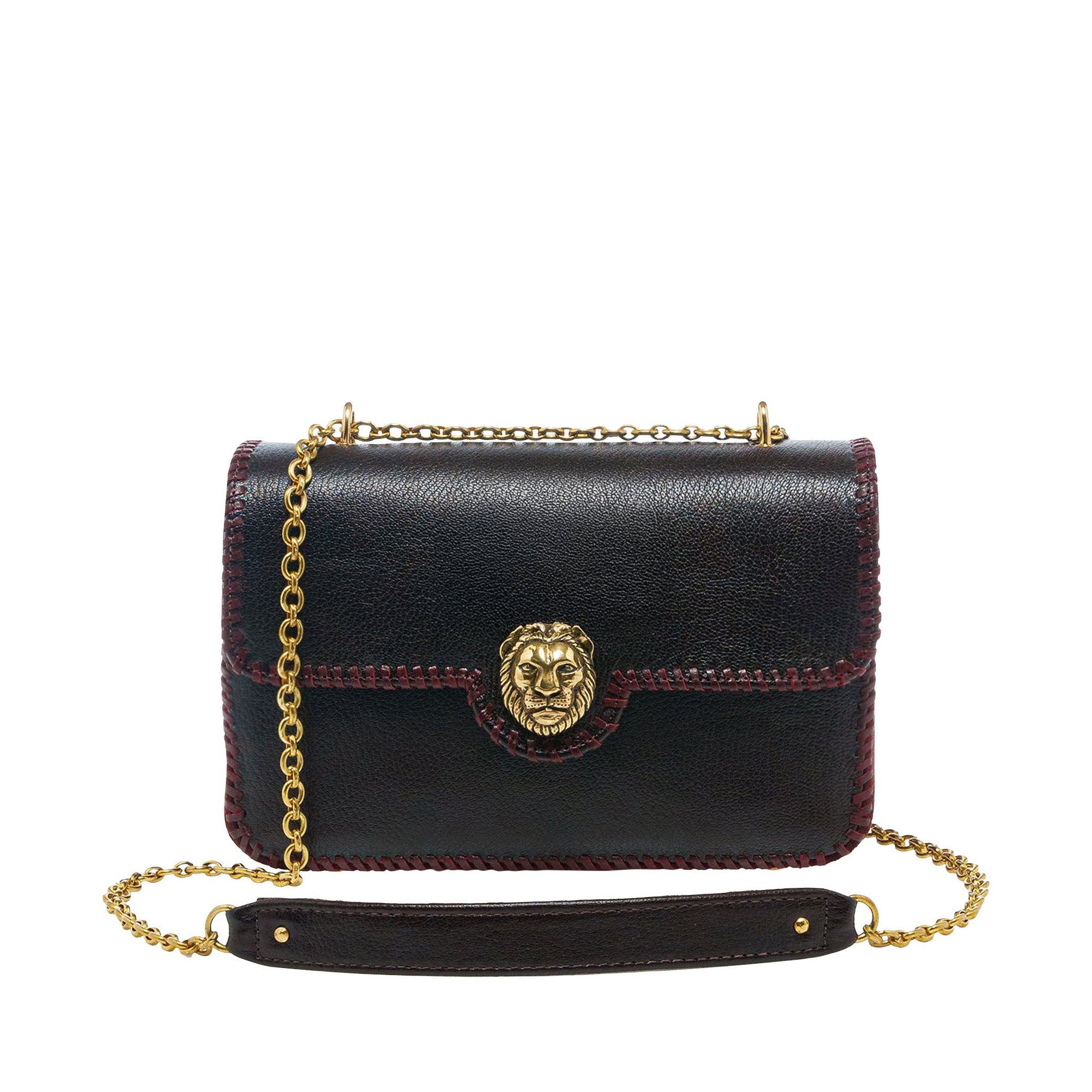 Grand sac Ava en cuir - Brun