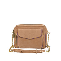 Charly leather bag - Grège