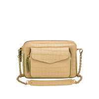 Large Charly leather bag - Sésame