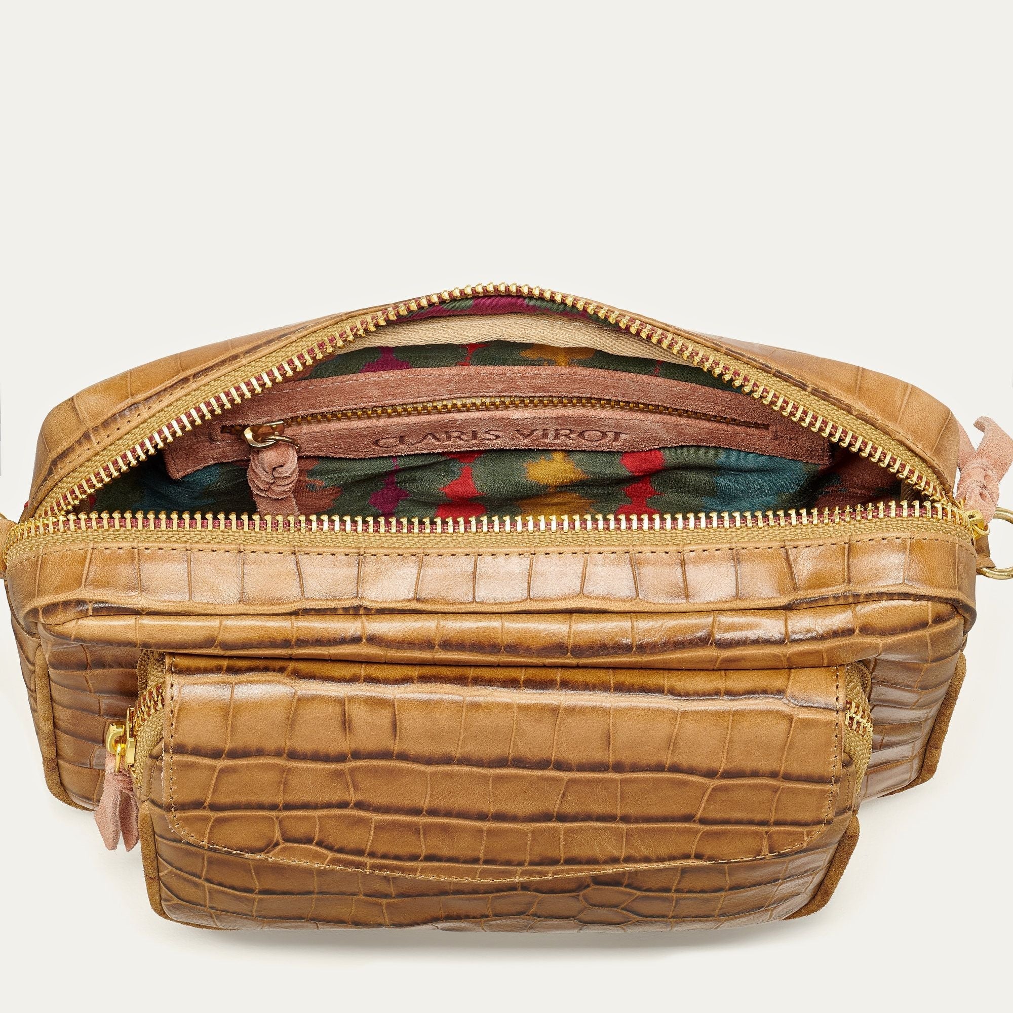 Grand sac Charly en cuir - Tabac