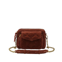 Sac Charly en cuir matelassé - Brique