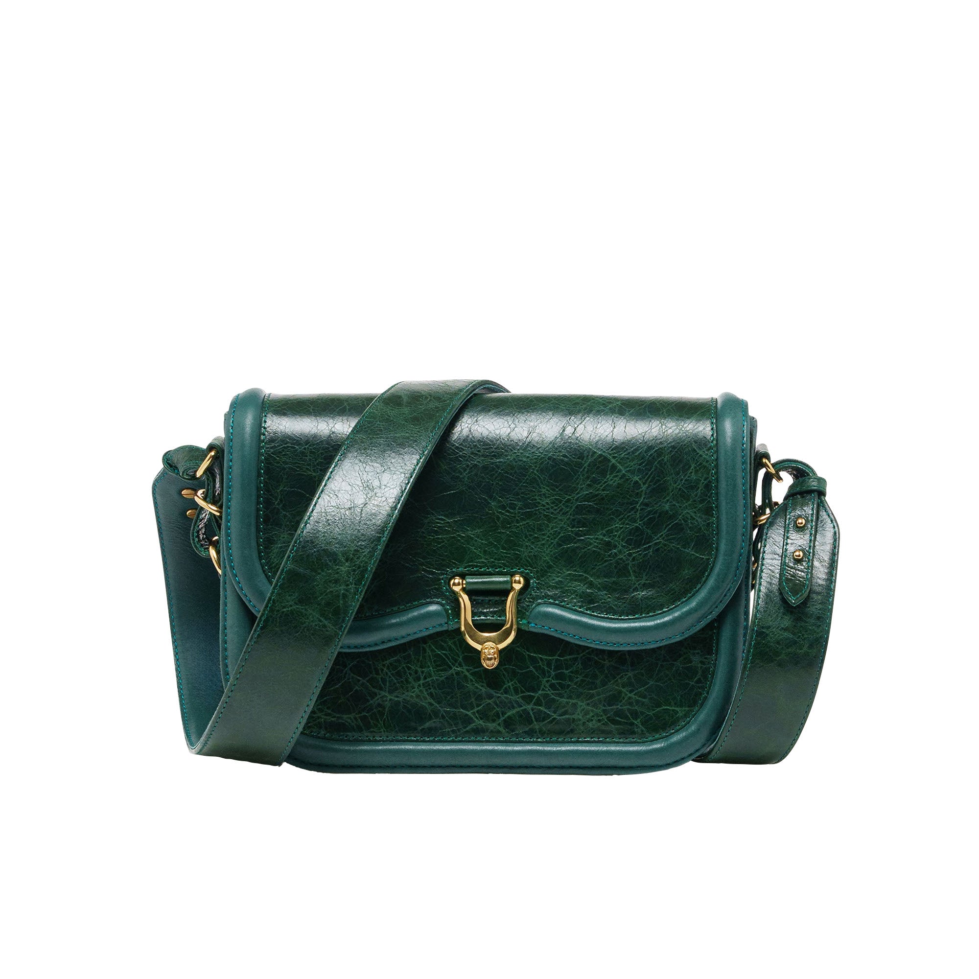Sac Manon en cuir - Vert Jade