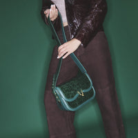 Sac Manon en cuir - Vert Jade