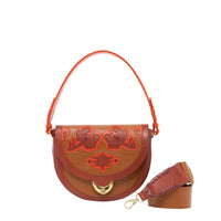 Grand sac Victoria en cuir patchwork - Fleur