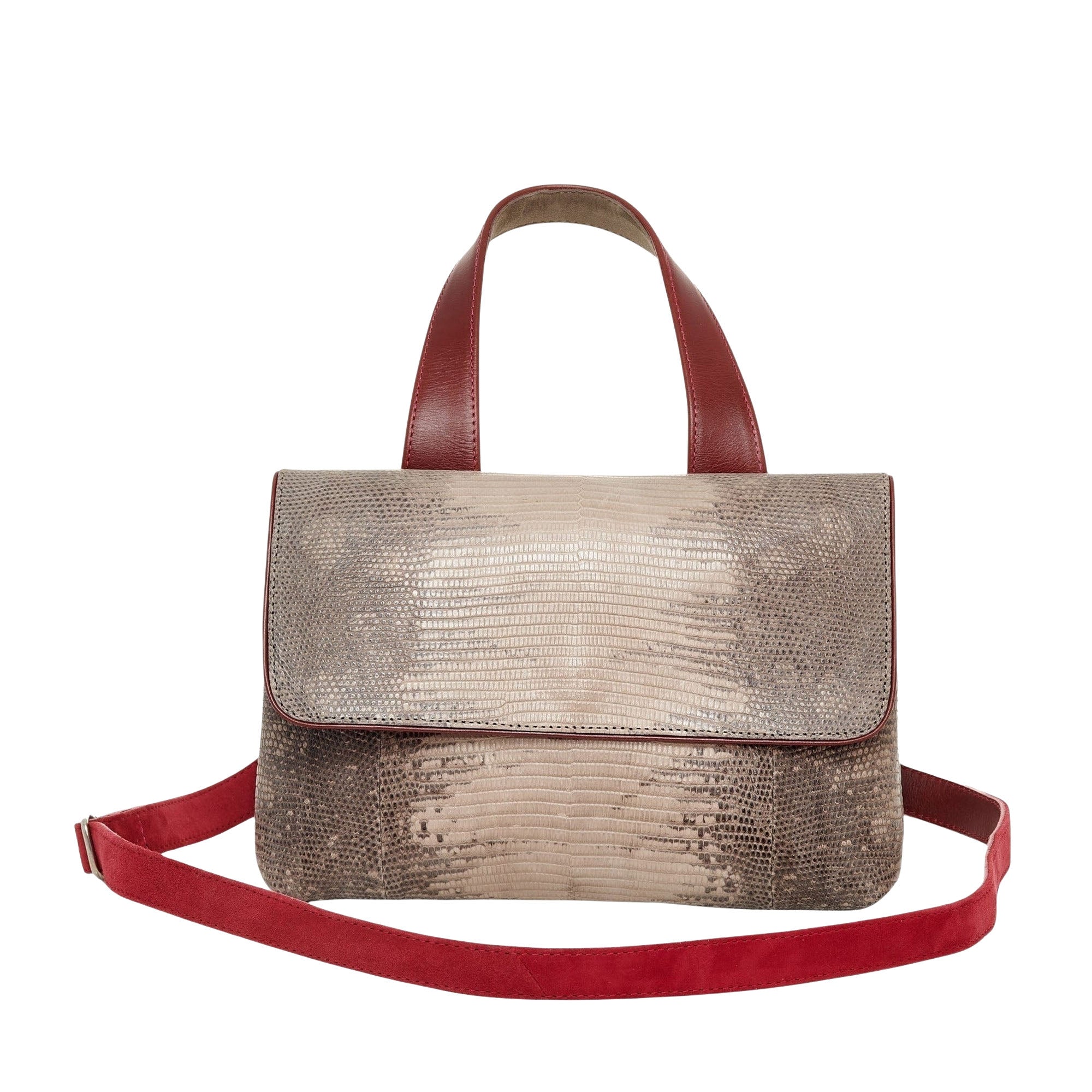 Mimi small bag in lizard - Grey