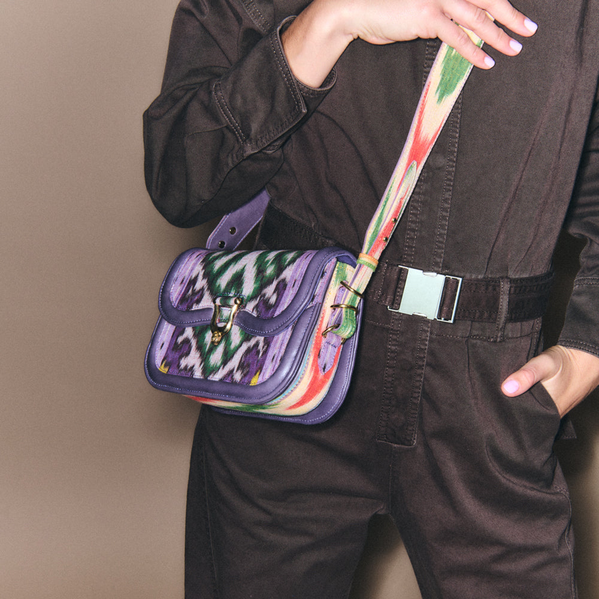 Petit sac Manon en tissu - Moon purple