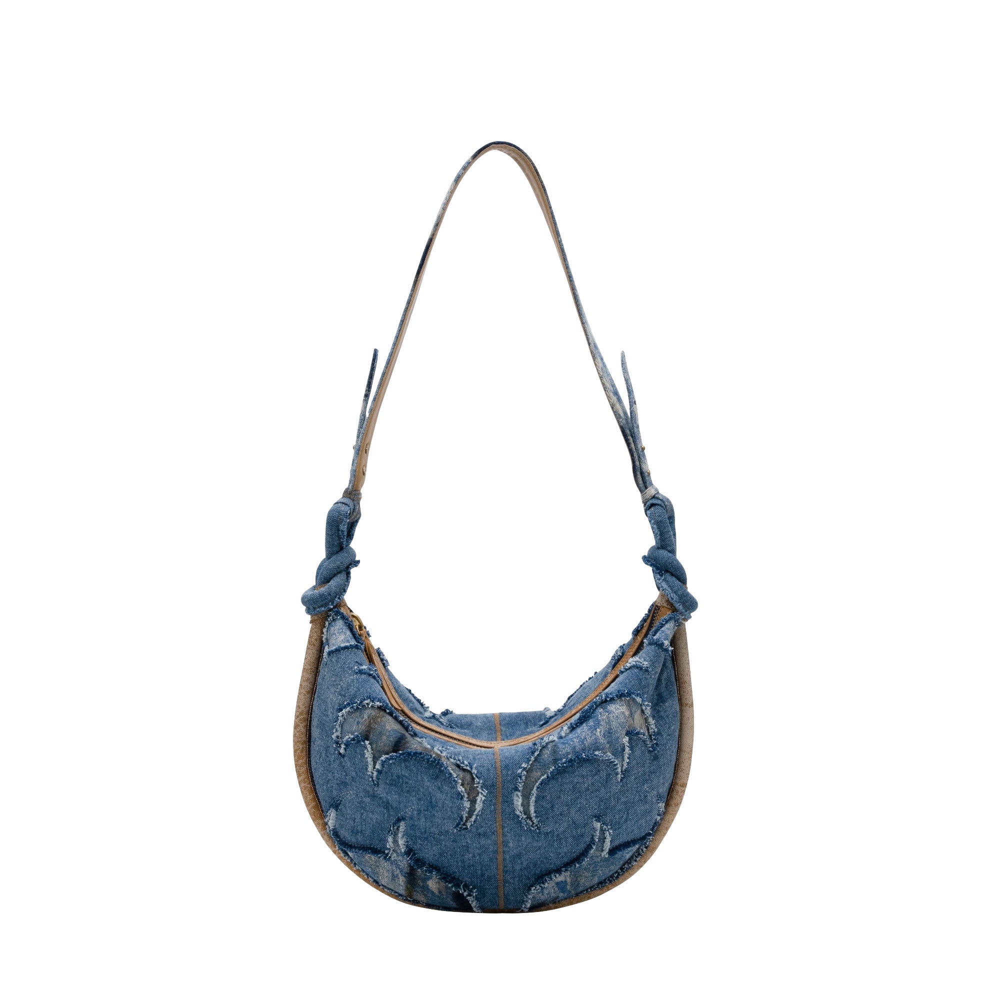 Sac Chris patchwork de tissus - Denim