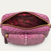 Charly small bag in python - Purple