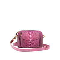 Charly small bag in python - Purple