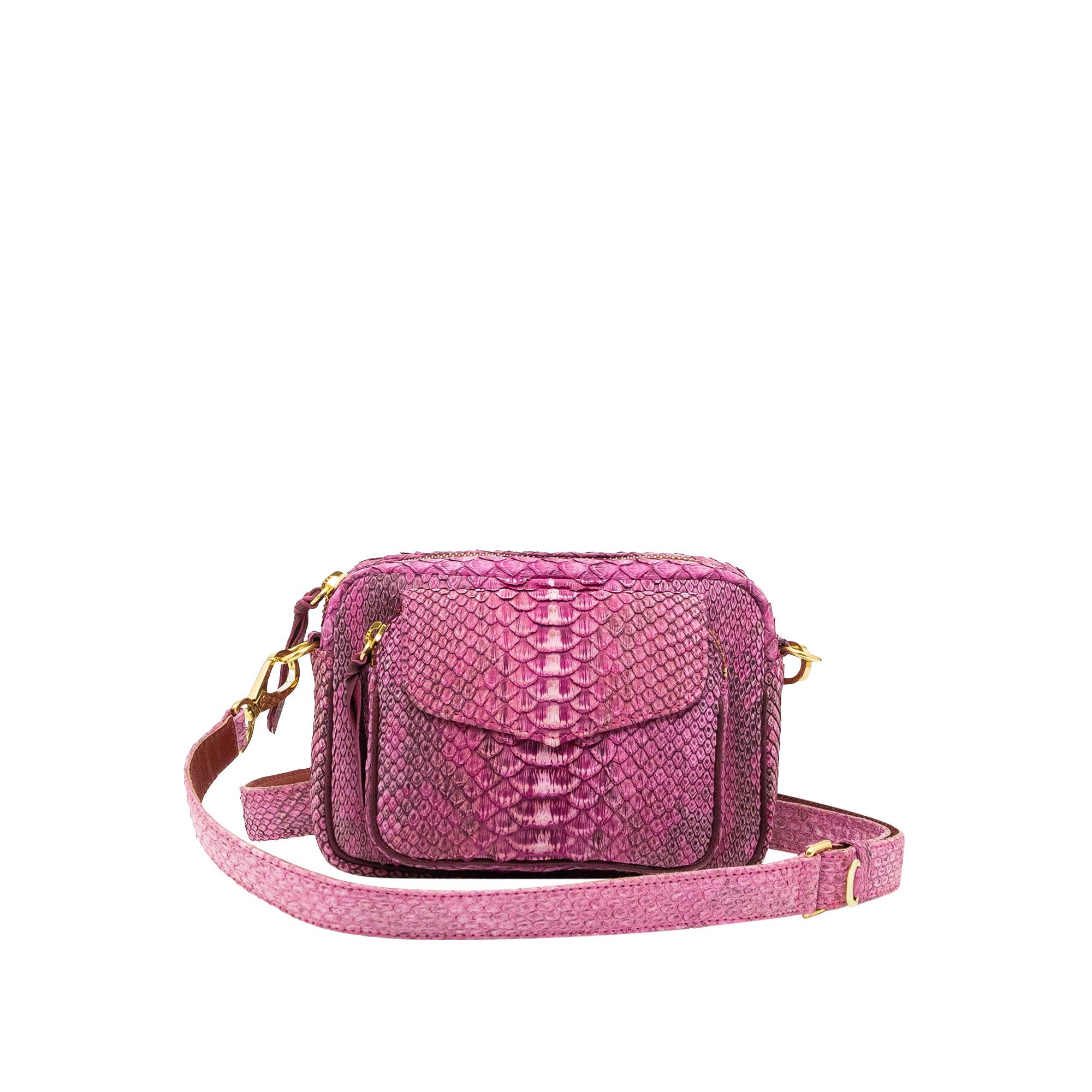 Charly small bag in python - Purple